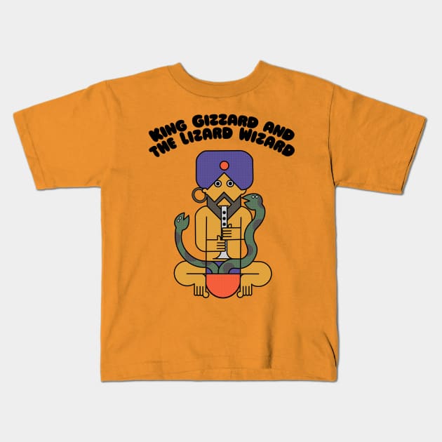 King Gizzard and the Lizard Wizard / Original Fanart Design Kids T-Shirt by DankFutura